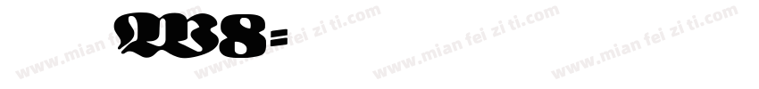 黑體 W8字体转换